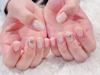 #押し花ネイル #春ネイル