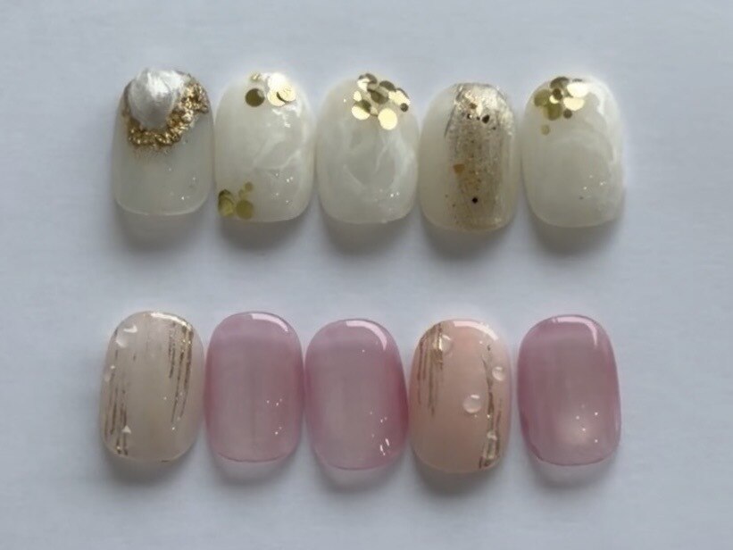 【新規/Hand】人気No.1☆月替わりネイル定額デザインコース \6900