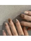 個性派ニュアンスネイル