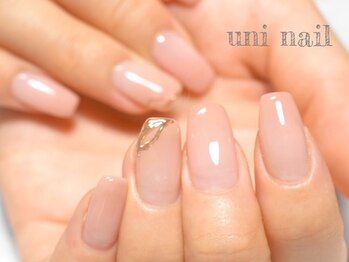 ユニネイル(uninail)/シンプルミラーネイル