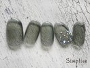 【HAND】逆ラメグラデーション