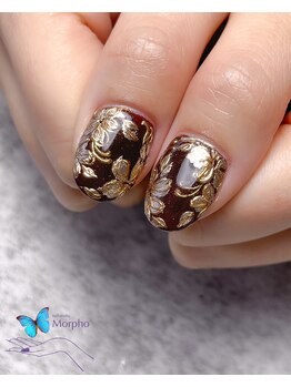 モルフォ 千駄ヶ谷(Morpho)/アンティークミラーネイル