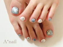 エープラスネイル(A+nail)/ミラーで流行りのアート