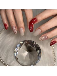 ツイードネイル