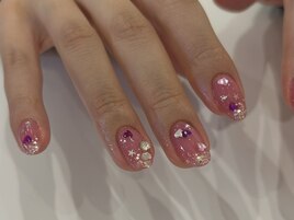 ハートネイル/ピンクネイル