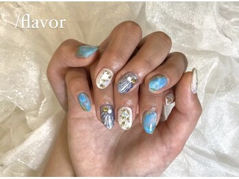 スラッシュフレーバー(/flavor)/シェルネイル♪