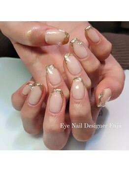 アイネイルデザイナーフジイ(Fujii)/ニュアンスミラーフレンチ