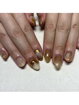 イロ(iro)/秋ネイル♪ニュアンス♪リボン♪