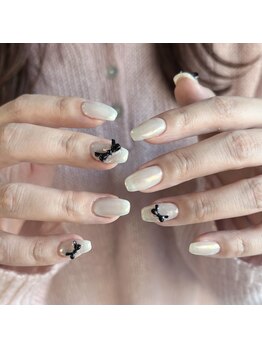 リボン/ブラック/オーロラ