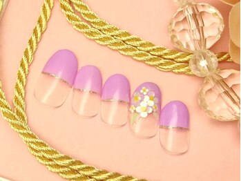 ネイルアンドアイラッシュ リラ 東三国店(Rela)/大人可愛いアジサイNAIL♪