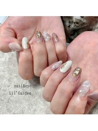 大理石ニュアンス×ゴールド