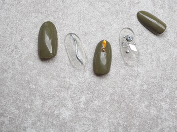 ミンクスタイル 浜松町店/クリア×カーキ