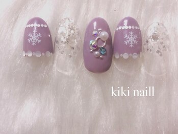 キキネイル たまプラーザ店(kikinail)/雪の結晶ネイル