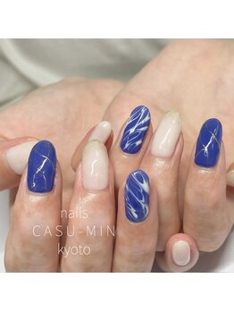 ネイルズ カスミン(nails CASU-MIN)/爽やかな青♪