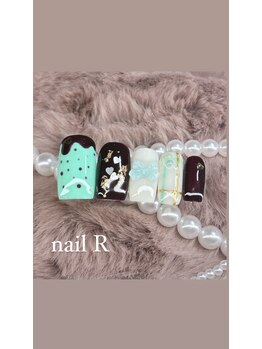ネイルアール(nail R)/チョコミントネイルです♪