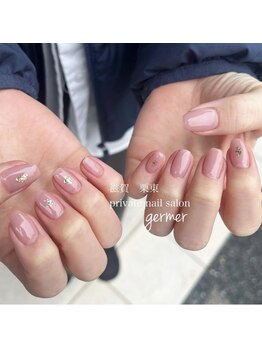 ジェルメ(germer)/ちゅるんとピンクにラメ！