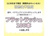【研修生クーポン*11/30まで限定】フラットラッシュ100本