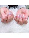 押し花クリアネイル