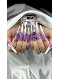パープルラメグラデーション