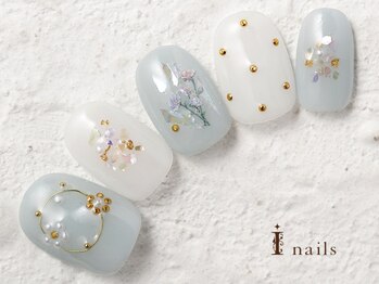 アイネイルズ 横浜WEST店(I-nails)/フラワーブライダル 10480円