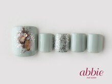 ネイルサロン アビー 宮益坂店(abbie)/大人シンプルフット　￥11418