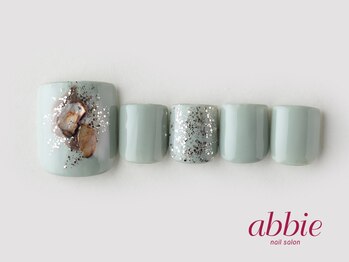 ネイルサロン アビー 宮益坂店(abbie)/大人シンプルフット ¥11418