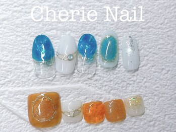 シェリーネイル(Cherie Nail)/マグネットミラーフットネイル♪