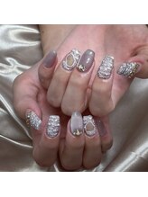 ヒトミネイルズ(Hitomi Nails)/ツイードネイル