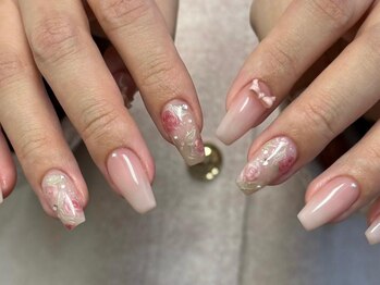 シェリーラメール 池袋店(cherie la mer)/薔薇ネイル