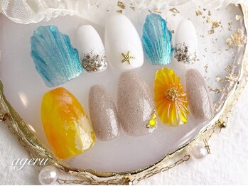 アゲル ネイルアンドアイラッシュ(ageru Nail&EyeLush】)/定額コース8800円/パラジェル