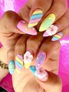 ★カラフル夏ネイル★