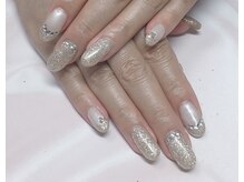 ネイルサロン ビューティーマジック 川口店/ラメフレンチネイル