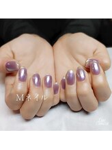 エムネイル(Ｍ)/_クリアフレンチネイル_