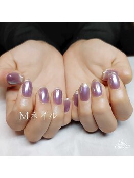 エムネイル(Ｍ)/_クリアフレンチネイル_