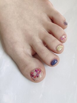 ラグネル(Luxnal)/シェル埋め尽くしネイル