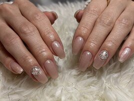 シンプルワンポイントネイル