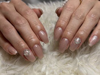 ノラネイル ウメダ(NORA nail UMEDA)/シンプルワンポイントネイル
