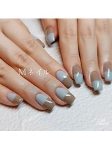 エムネイル(Ｍ)/_バイカラーネイル_