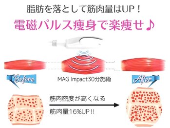 オリエンタルローザ 表参道(Oriental Rosa)/電磁パルス痩身機で筋量16%UP！