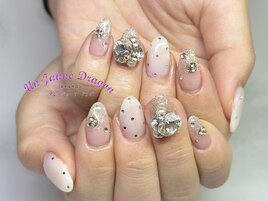 【自爪ネイル】ドットネイル