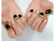 チェリー(Cherry)/【ヒョウ柄ネイル】