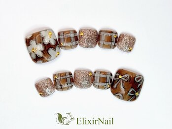 エリクサーネイル 神田(Elixir Nail)/フットやり放題/クーポン使用