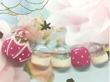 オハナレイ LEALEA FITNESS&SPA 東戸塚店内/梅雨☆傘フットジェルネイル