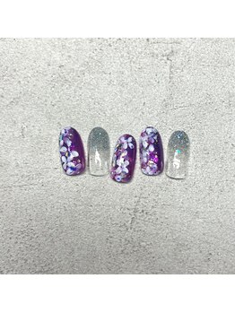 ミテソロ(mi tesoro)/2024年6月定額ネイル 7700