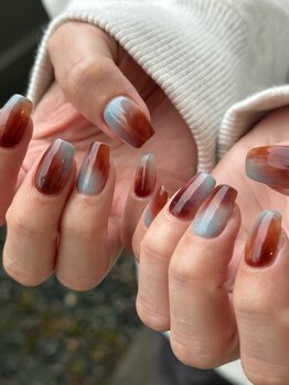 リアネイル(li’a nail)/もやもや秋冬Design