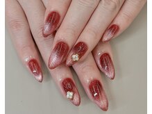 フォフォネイル 自由が丘(Fofo nail)/【ボルドーマグネットネイル】