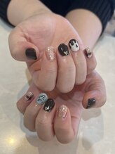オーシャンネイル 四日市店(Ocean Nail)/chocolate×check