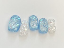 ボコボコ泡ネイル
