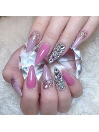 ピンク/埋めつくし/グラデ/ホロ