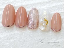 ラグジュアリーネイルズ オオミヤ(Luxury Nails Omiya)/シンプル*シェルストーン